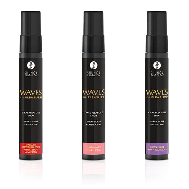 Spray pour Plaisir Oral - Waves Spray de Shunga | 3 Saveurs, Excitantes & Gourmandes Shunga Sensations plus
