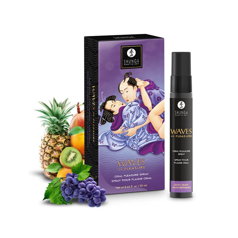Spray pour Plaisir Oral - Waves Spray de Shunga | 3 Saveurs, Excitantes & Gourmandes Shunga Sensations plus