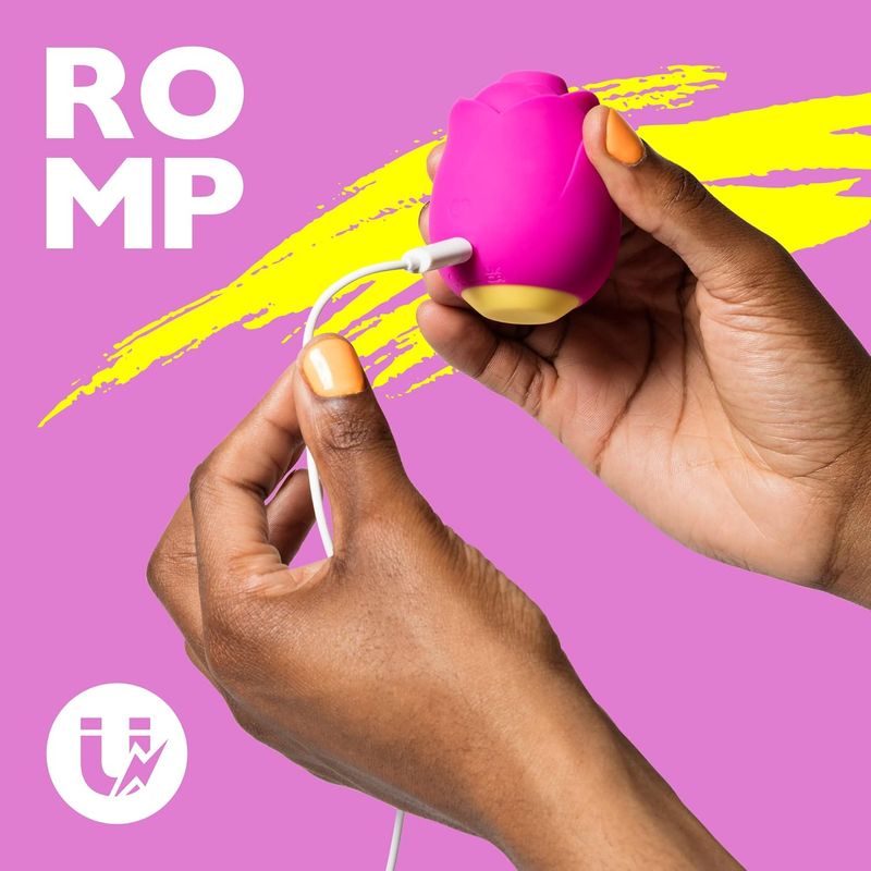 Stimulateur Clitoridien 2-en1 - Romp Rose 2 | Pleasure Air ROMP Sensations plus