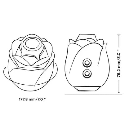 Stimulateur Clitoridien 2-en1 - Romp Rose 2 | Pleasure Air ROMP Sensations plus