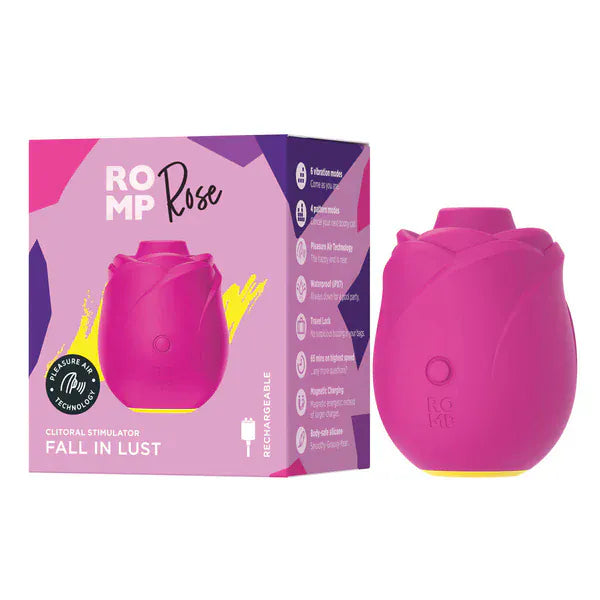 Stimulateur Clitoridien 2-en1 - Romp Rose 2 | Pleasure Air ROMP Sensations plus