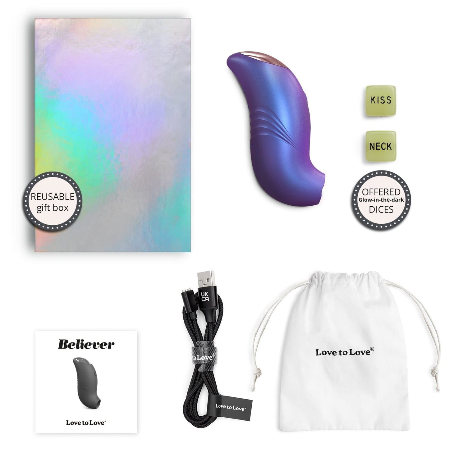 Stimulateur Clitoridien - Believer Love to Love | Mouvements Flapping Love to Love Sensations plus