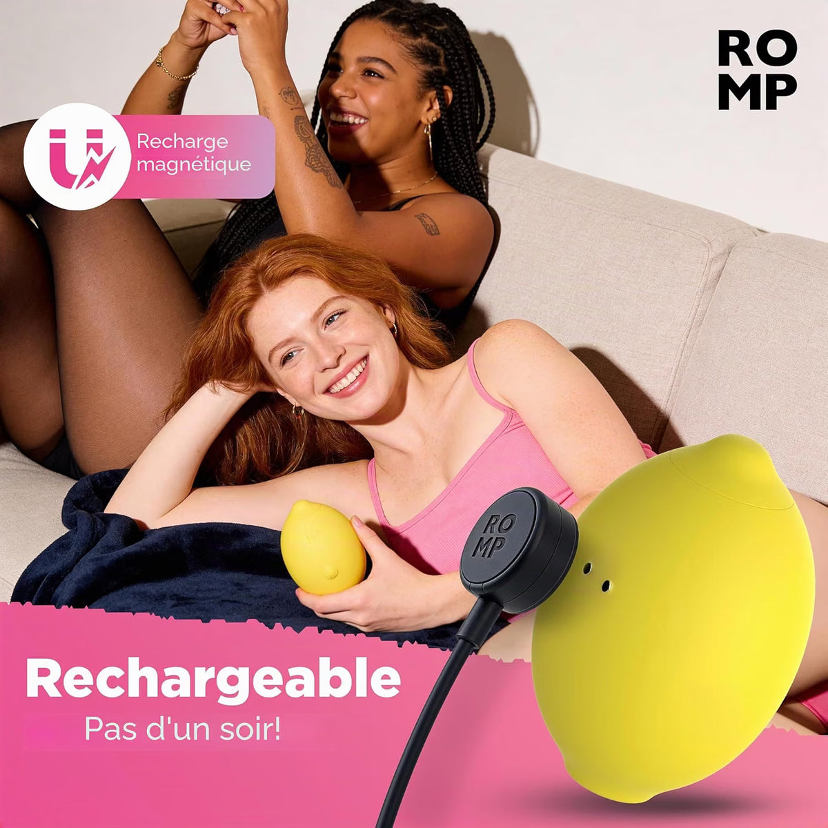Stimulateur Clitoridien - Romp Lemon Crush  | Womanizer Pleasure Air ROMP Sensations plus
