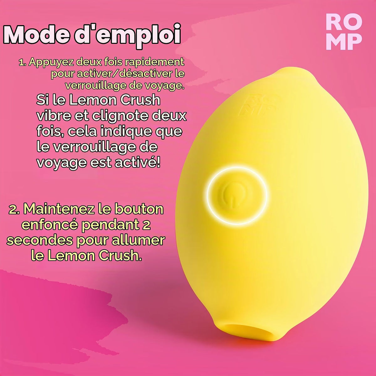 Stimulateur Clitoridien - Romp Lemon Crush  | Womanizer Pleasure Air ROMP Sensations plus