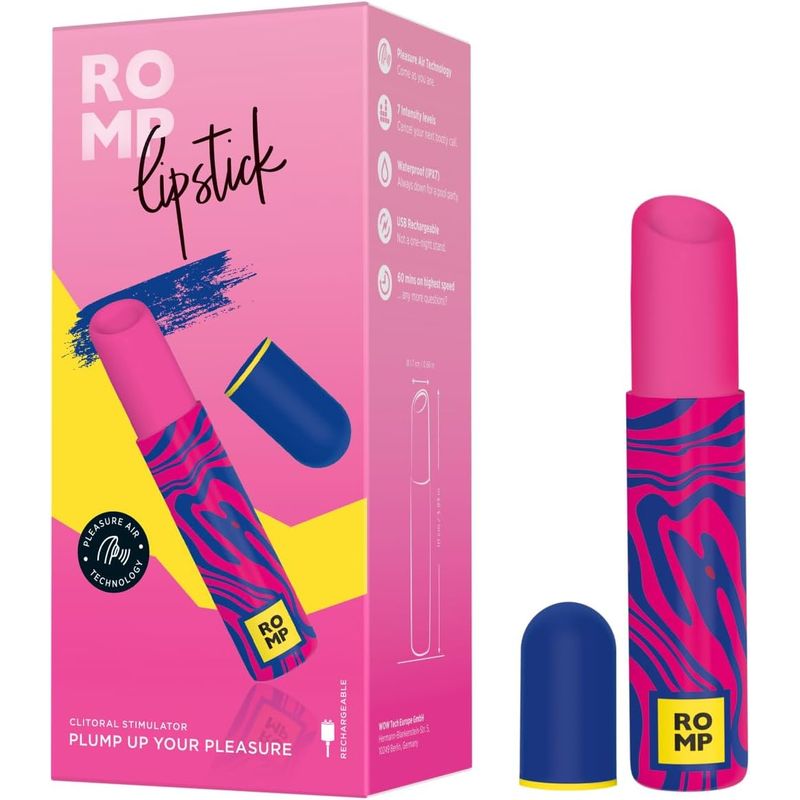 Stimulateur Clitoridien - ROMP Lipstick | Womanizer Pleasure Air ROMP Sensations plus
