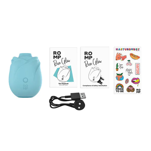 Stimulateur Clitoridien - ROMP Rose Glow  | Pleasure Air Addiction Sensations plus