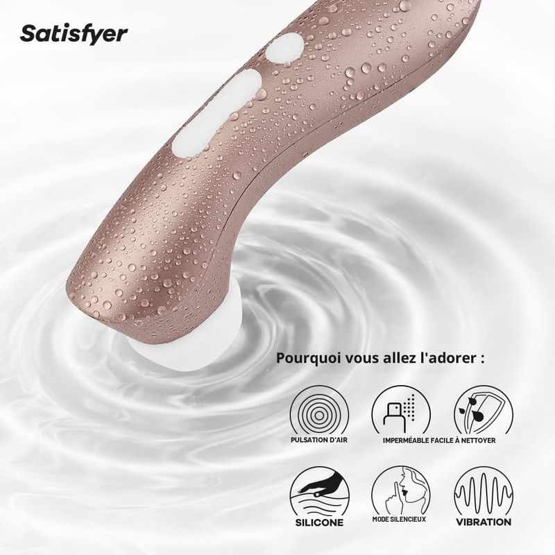 Stimulateur clitoridien - Satisfyer Pro 2+ | Air Pulse & Vibrations Satisfyer Sensations plus