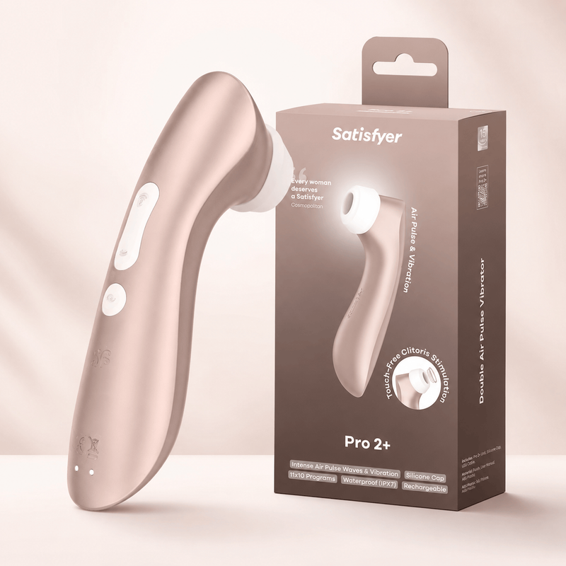 Stimulateur clitoridien - Satisfyer Pro 2+ | Air Pulse & Vibrations Satisfyer Sensations plus