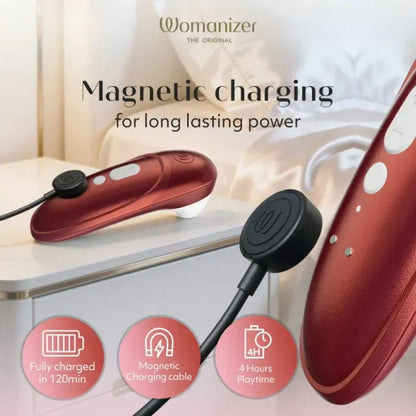Stimulateur Clitoridien - Womanizer Pro | 11 Niveaux Pleasure Air Womanizer Sensations plus