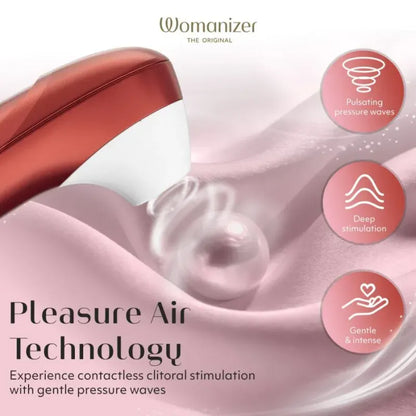 Stimulateur Clitoridien - Womanizer Pro | 11 Niveaux Pleasure Air Womanizer Sensations plus