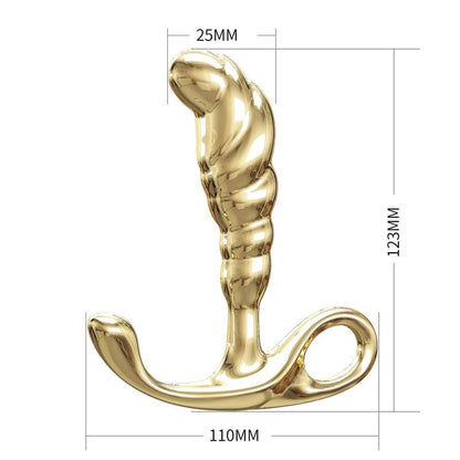 Stimulateur de Prostate - Pretty Love Jack | Masseur Anal Dorée Lisse en Alliage de Zinc Pretty Love Sensations plus