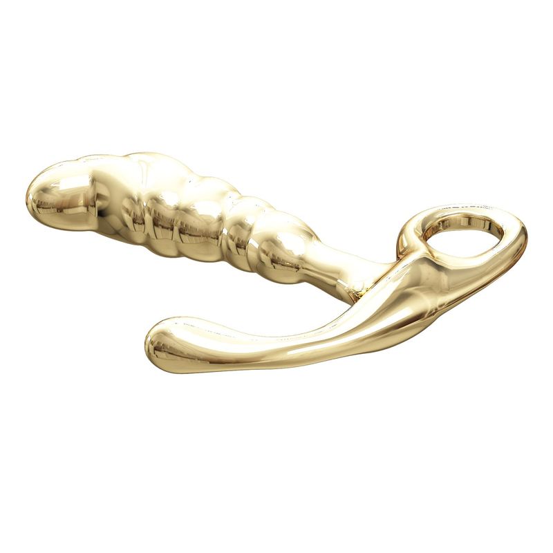 Stimulateur de Prostate - Pretty Love Jack | Masseur Anal Dorée Lisse en Alliage de Zinc Pretty Love Sensations plus
