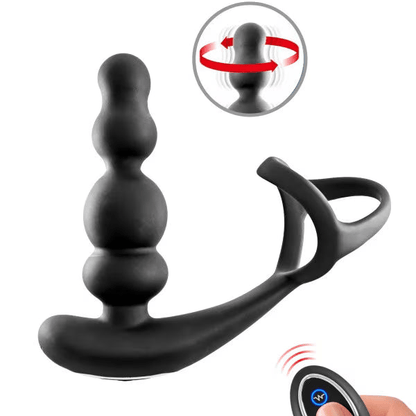 Stimulateur de Prostate Rotatif - Blue Junker | Double Anneau, Plaisir Profond & Précis Blue Junker Sensations plus