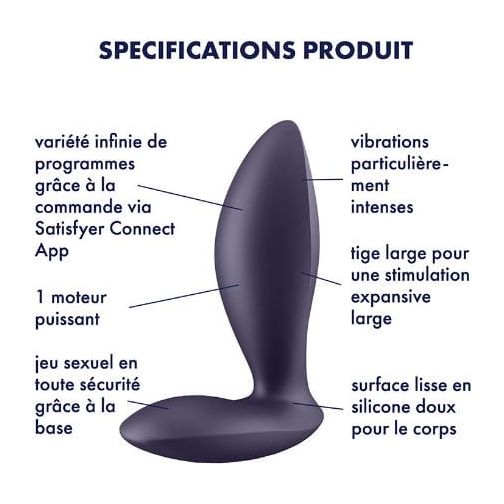 Stimulateur de Prostate - Satisfyer - Power Plug Satisfyer Sensations plus