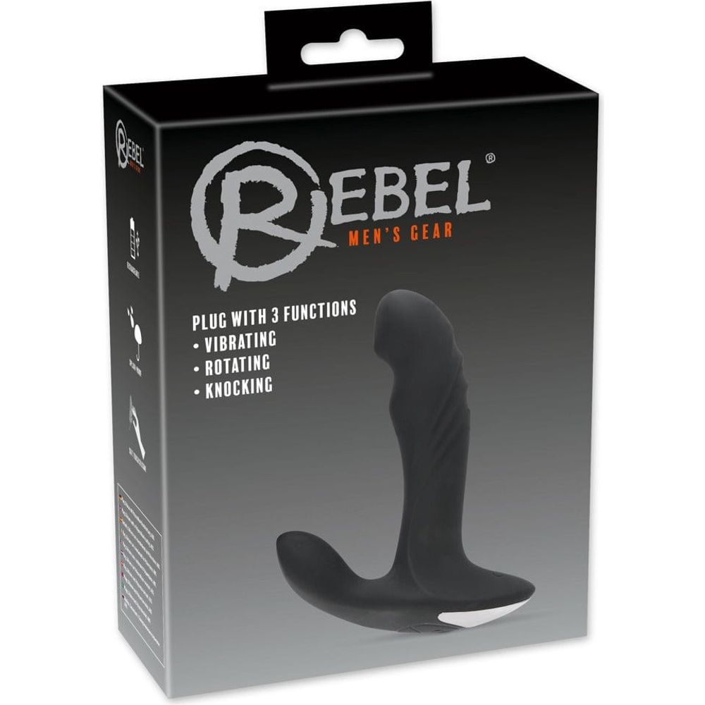 Stimulateur de Prostate Vibrant - Rebel - Plug with 3 functions Rebel Sensations plus