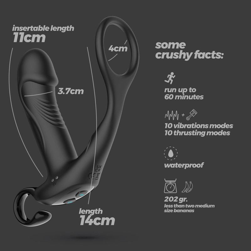 Stimulateur de prostate vibrant - Secwell - Levante Prostate Massager Thrusting Secwell Sensations plus