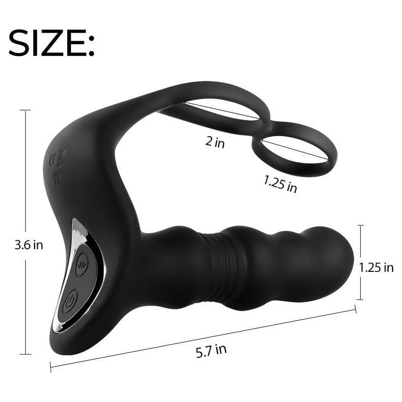 Stimulateur de Prostate Vibrant - Secwell – Prostate Vibrator Remote Control Thrusting Secwell Sensations plus