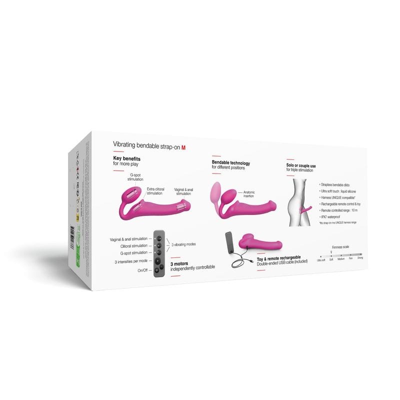 Strap-On Strapless Vibrant - Strap-On-Me | Large, 3 Moteurs & Semi-Réaliste Strap-on-me Sensations plus