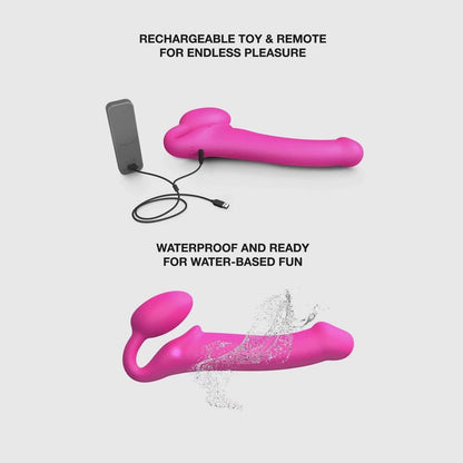 Strap-On Strapless Vibrant - Strap-On-Me | Medium, 3 Moteurs & Semi-Réaliste Strap-on-me Sensations plus