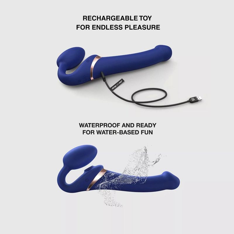 Strap-On Vibrant & Tapotements - Strap-On-Me Multi-Orgasme | Format Extra-Large Strap-on-me Sensations plus