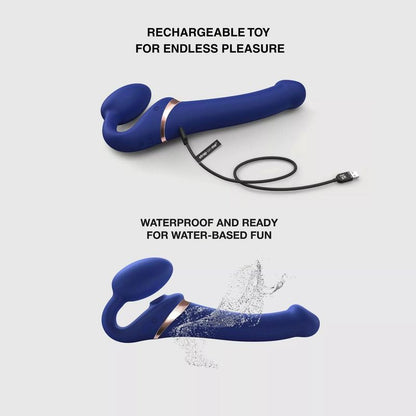 Strap-On Vibrant & Tapotements - Strap-On-Me Multi-Orgasme | Format Extra-Large Strap-on-me Sensations plus