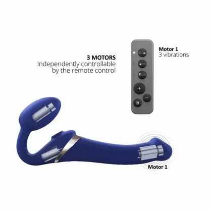Strap-On Vibrant & Tapotements - Strap-On-Me Multi-Orgasme | Format Large Strap-on-me Sensations plus