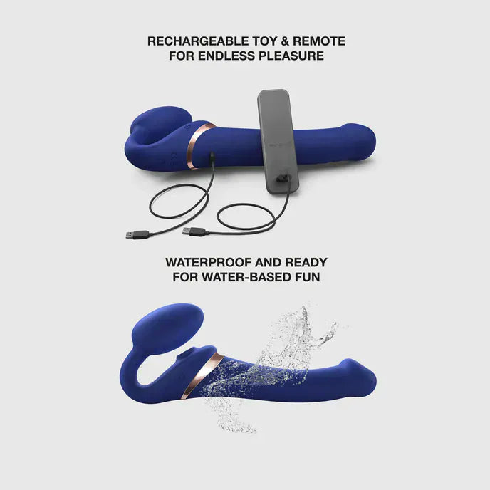 Strap-On Vibrant & Tapotements - Strap-On-Me Multi-Orgasme | Format Medium Strap-on-me Sensations plus