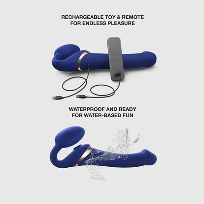 Strap-On Vibrant & Tapotements - Strap-On-Me Multi-Orgasme | Format Medium Strap-on-me Sensations plus