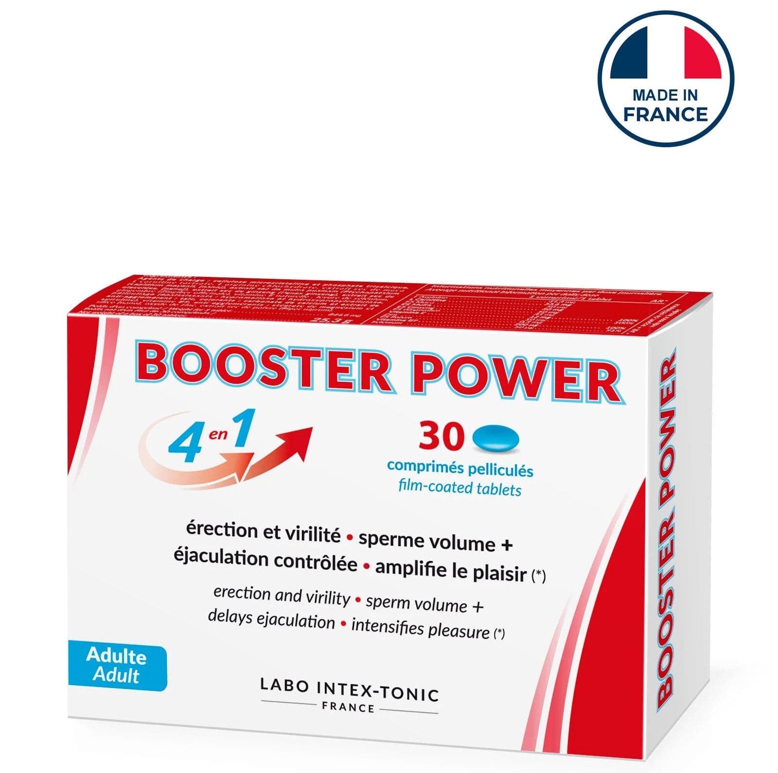 Supplément Sexuel Homme - Booster Power 4 en 1 | Érection, Sperme, Plaisir & Contrôle Labo intextonic Sensations plus