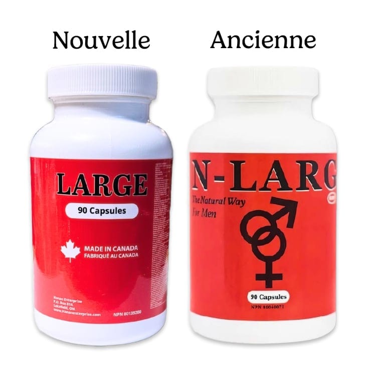Supplément Sexuel Naturel - Large (N-Large) | 90 Capsules Hanan Enterprise Sensations plus