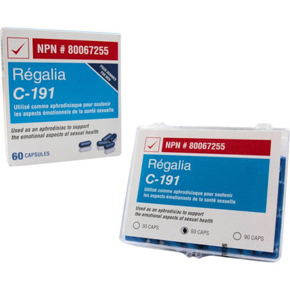Supplément Sexuel pour Hommes - Regalia C-191 | Puissance, Vitalité, Performance Regalia Sensations plus