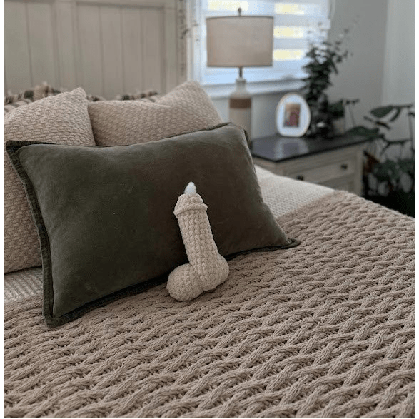 Toutou Pénis - Fait au Crochet | Cadeau Humoristique pour Adultes Sensations Plus Sensations plus