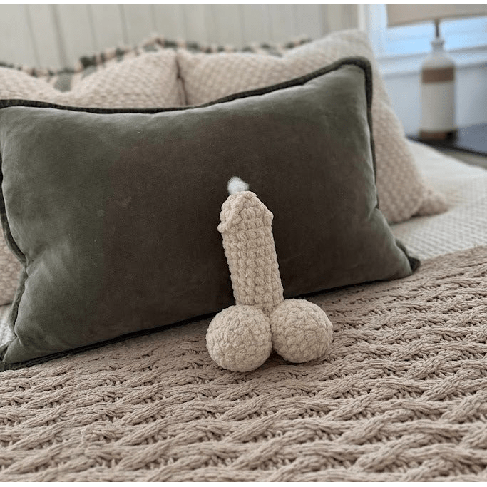 Toutou Pénis - Fait au Crochet | Cadeau Humoristique pour Adultes Sensations Plus Sensations plus
