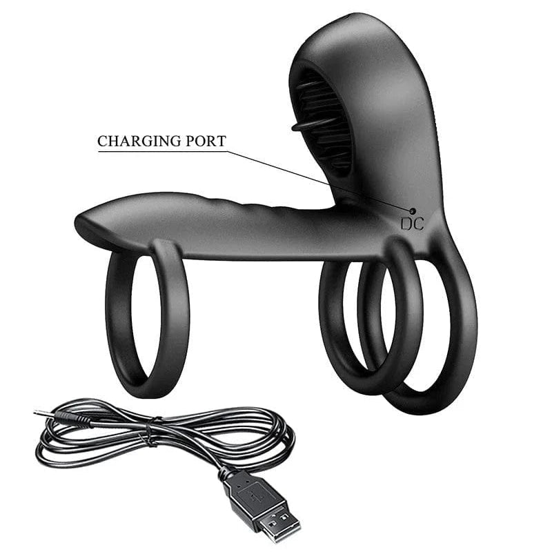 Triple Anneau Vibrant - Jammy | 12 Modes, Érection, Clitoris & Point G Pretty Love Sensations plus