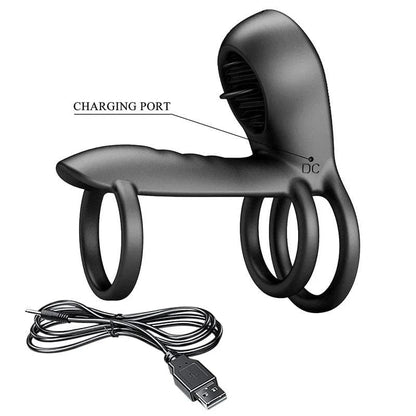 Triple Anneau Vibrant - Jammy | 12 Modes, Érection, Clitoris & Point G Pretty Love Sensations plus