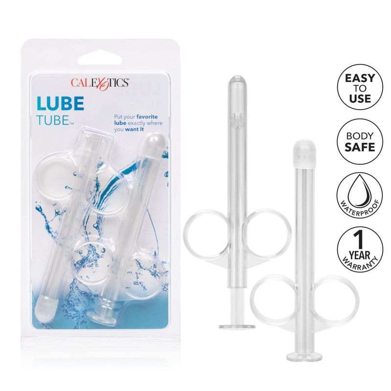 Tube Lubrifiant Transparent Réutilisable - Lube Tube | Application Précise & Confortable CalExotics Sensations plus