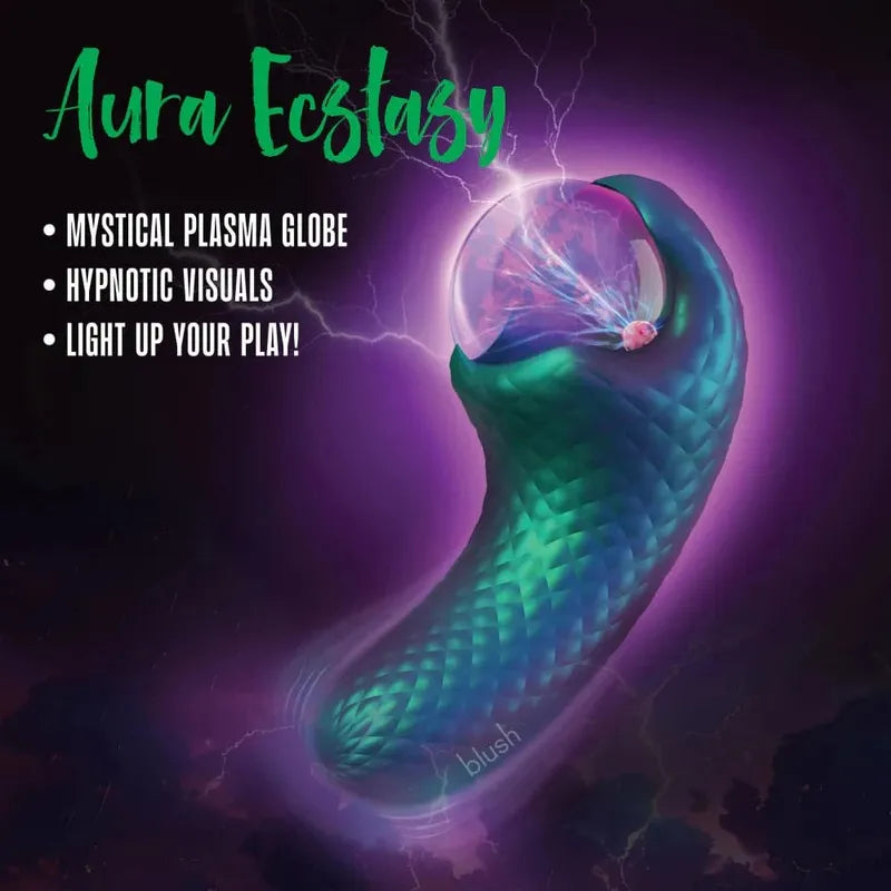 Vibrateur 2 en 1 -  Enchanted Serpent | Double Moteur & Globe Plasma Blush Novelties Sensations plus