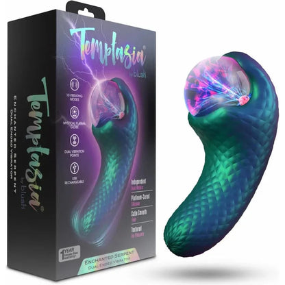 Vibrateur 2 en 1 -  Enchanted Serpent | Double Moteur & Globe Plasma Blush Novelties Sensations plus