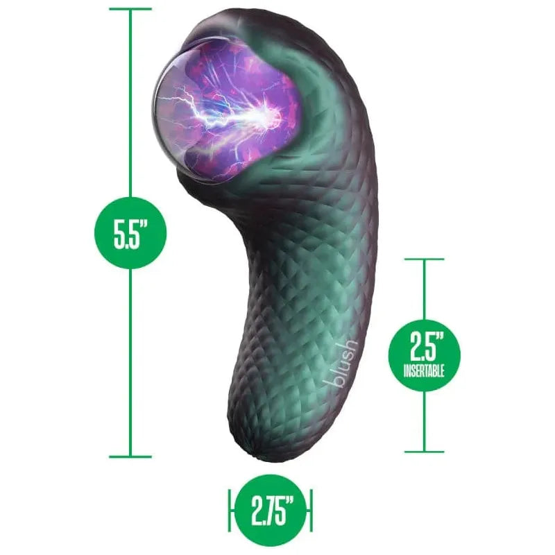 Vibrateur 2 en 1 -  Enchanted Serpent | Double Moteur & Globe Plasma Blush Novelties Sensations plus