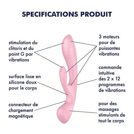 Vibrateur 2 en 1 - Satisfyer - Triple Oh Satisfyer Sensations plus