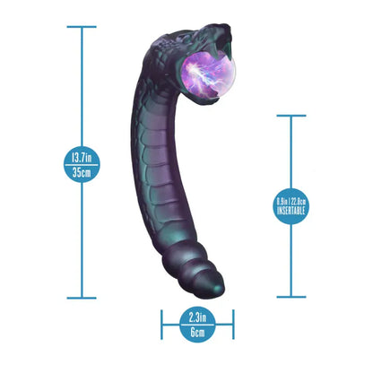 Vibrateur 2 en 1 - Temptasia Rattle Snake | Globe Plasma & Double stimulation électrisante Temptasia Sensations plus