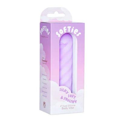 Vibrateur à clitoris - Softies 4” Dual Silicone Body Vibe Softies Sensations plus