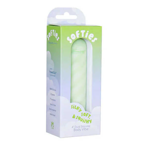 Vibrateur à clitoris - Softies 4” Dual Silicone Body Vibe Softies Sensations plus