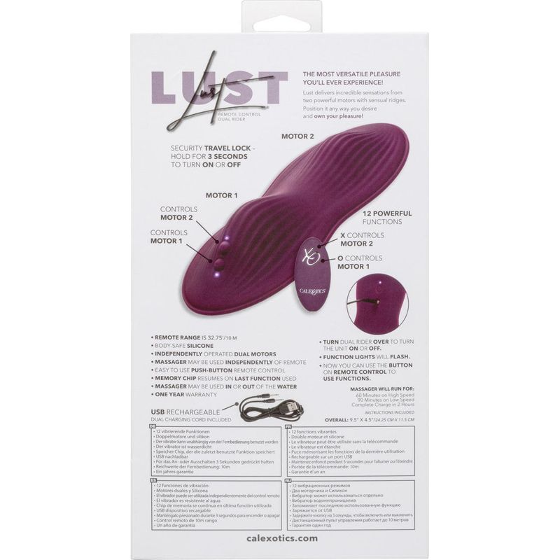 Vibrateur à Distance - Calexotics - Dual Rider - Lust CalExotics Sensations plus