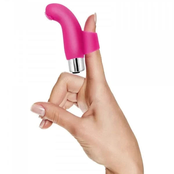 Vibrateur à Doigt - Doigt Vibrant Heart | Mini Vibrateur Clitoridien, 10 Vitesses en Silicone Yoba Paris Sensations plus
