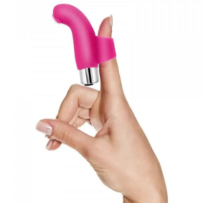 Vibrateur à Doigt - Doigt Vibrant Heart | Mini Vibrateur Clitoridien, 10 Vitesses en Silicone Yoba Paris Sensations plus