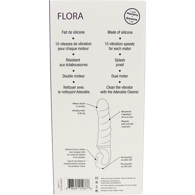 Vibrateur à Mouvement - Adore U - Flora Adore U Sensations plus