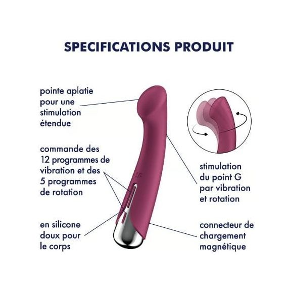 Vibrateur à Mouvement - Satisfyer - Spinning G-Spot 1 Satisfyer Sensations plus