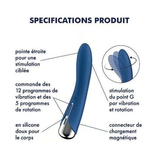 Vibrateur à Mouvement - Satisfyer - Spinning Vibe 1 Satisfyer Sensations plus
