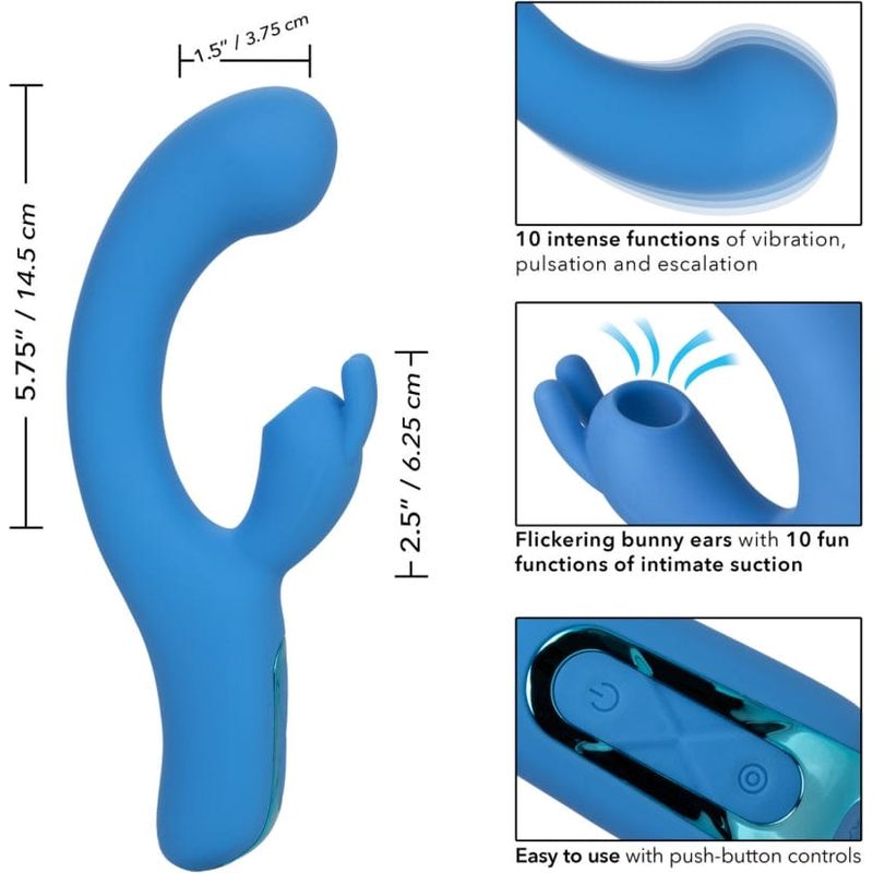 Vibrateur à Succion - Jack Rabbit - Elite Suction Rabbit CalExotics Sensations plus